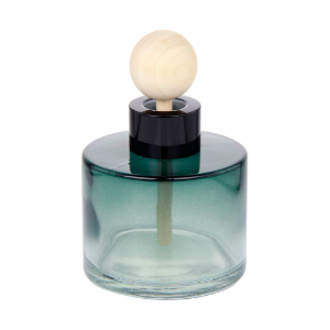 Wholesale 100ML Gradient Dark Green Color Round Glass Diffuser Bottle Set for Car