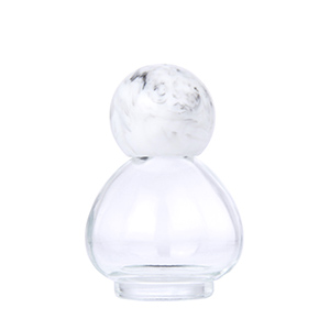 Ball Shape 50ml Empty Perfume Bottle with Resin Cap