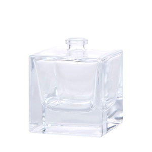 High Quality Clear Empty Glass Square 50ml Perfume Bottle Wholesale