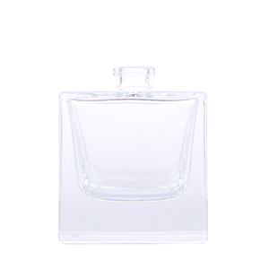 High Quality Clear Empty Glass Square 50ml Perfume Bottle Wholesale