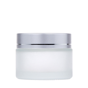Wholesale Empty 50gr Frosted Cosmetic Glass Jars for Face Cream