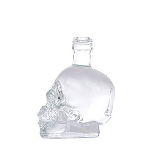Custom 40ML Crystal Glass Mini Tequila/Vodka/Rum Skull Bottle
