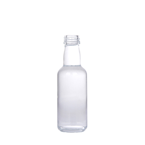 Custom Round Glass Mini Whiskey Bottles 50ML