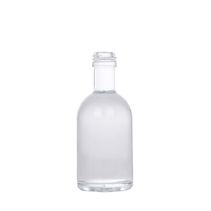 Wholesale 50ML Round Glas Mini Spirits Bottle with Screw Cap