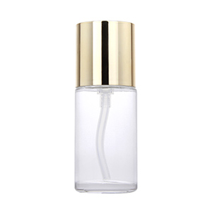 Wholesale 60ML Round Empty Glass Cosmetic Bottle with Pump