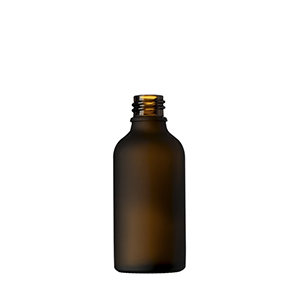 Wholesale Empty Frosted Amber Glass Dropper Bottle 50ML