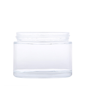 Costom Big Empty 200 Gram Glass Jars with Lids for Body Cream