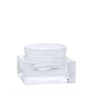 Custom Square Best Luxury Glass Cosmetic Jars for Face Cream