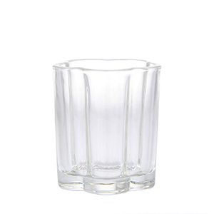 Custom Unique Shape 6 OZ Fancy Glass Candle Jar