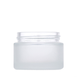 High Quality 50 ML Frosted Glass Cosmetic Jars Wholesale