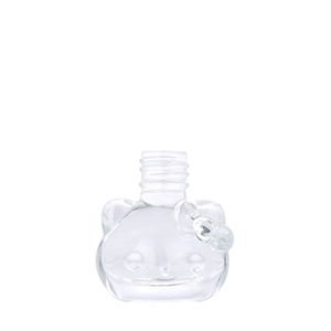 Hot Sale 4ML Empty Glass Hello Kitty Cat Shaped Nail Polish Bottle