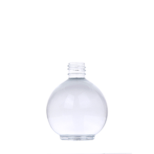 Wholesale 70ML Empty Ball Shape Glass Dropper Bottle Clear for Cosmetics
