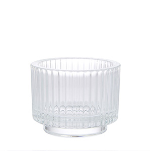 Wholesale Heavy Glass Candle Jar Empty with Holder